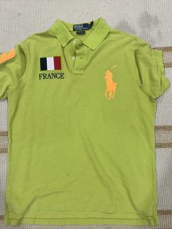 Polo Ralph Lauren France Neon Green big pony 3