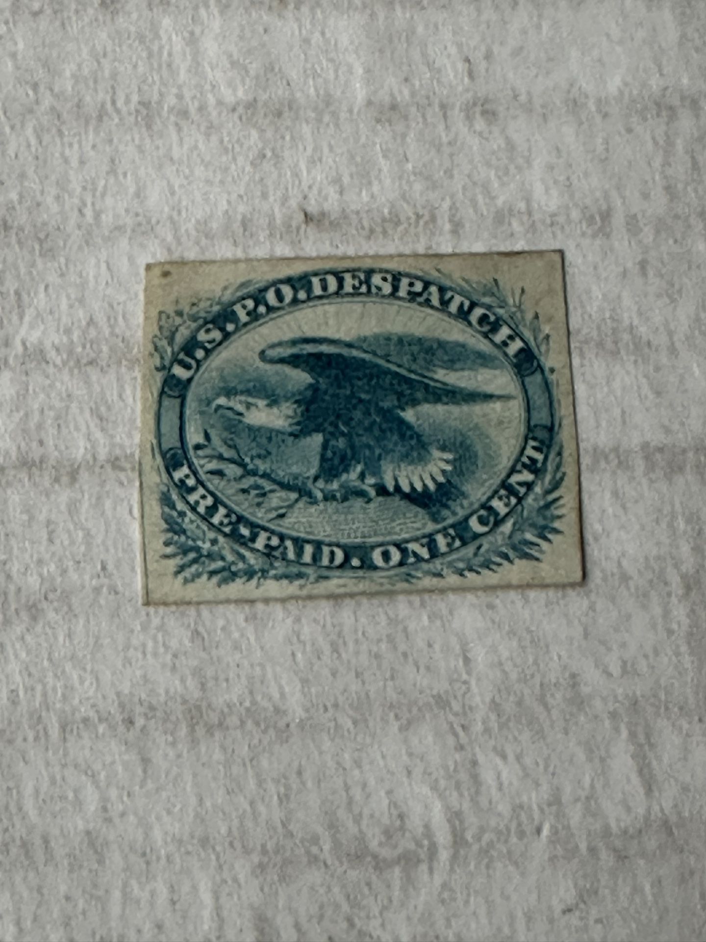 United States LO2 Cut Square Mint Hinged 1851
