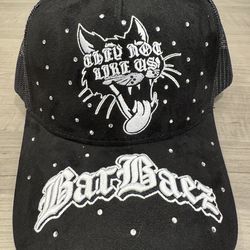 BarbaeZ They Not Like Us Hat Barbas Baez Rhinestones Rare
