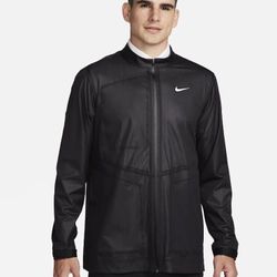 New Nike Storm-FIT ADV Mens XL Full-Zip Waterproof Golf Jacket Black 