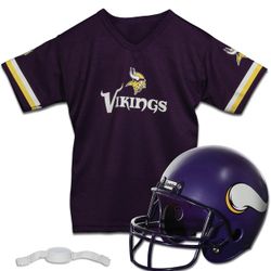  NFL Kids Helmet + Jersey Sets - Youth NFL Team Uniform Sets - Costume Set - Helmet, Jersey + Chinstrap-Medium