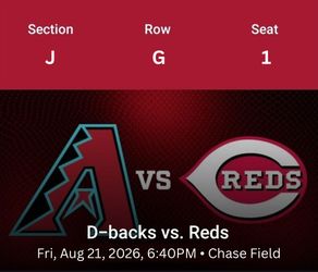 Reds vs Diamondbacks | Fri Aug 21 - Sun Aug 23