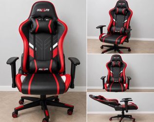 Douxlife Gaming Chair Black and Red