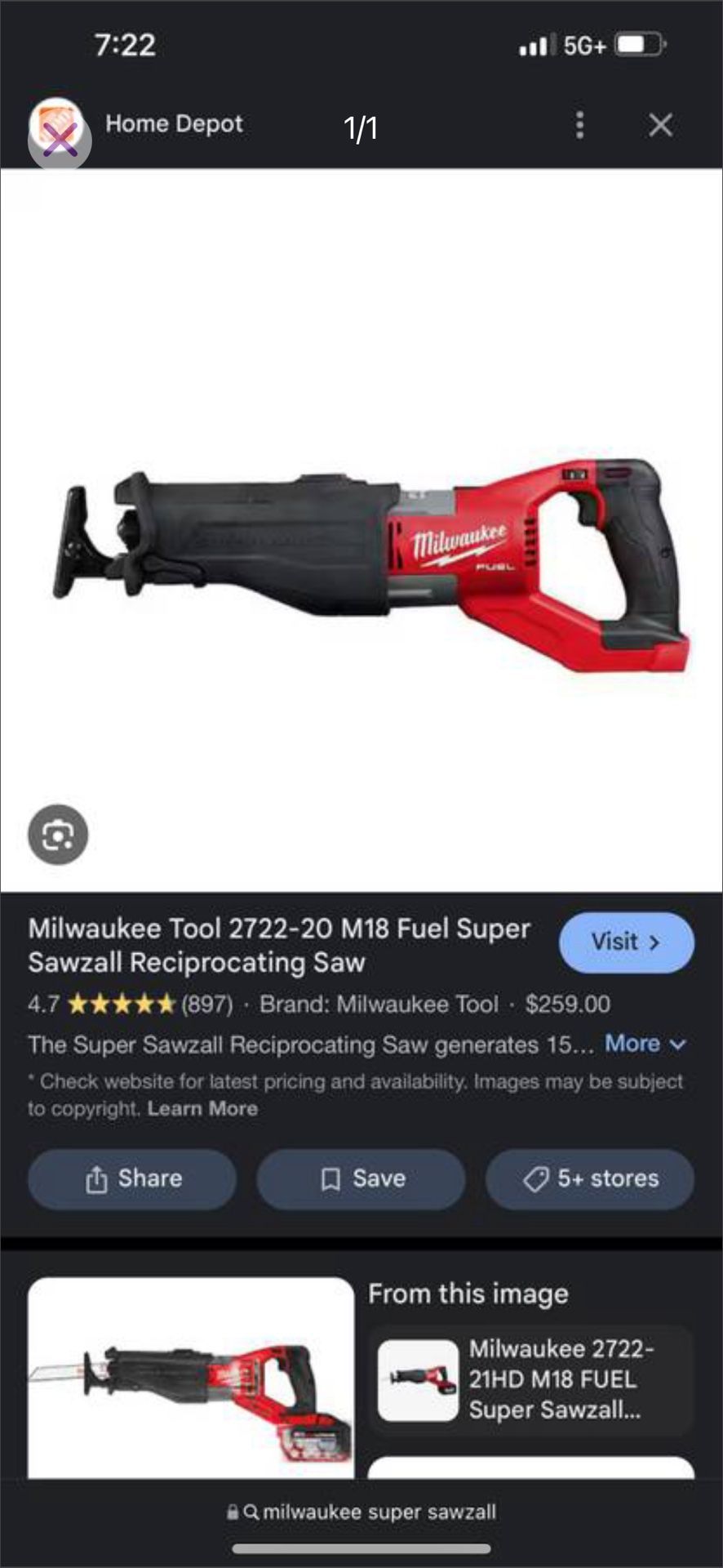 Milwaukee Super Sawzall