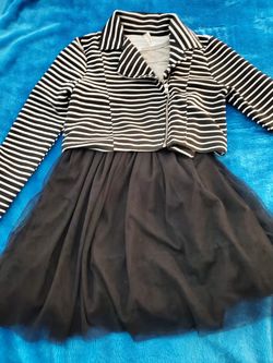 Girls' 2 piece jacket and dress size 14