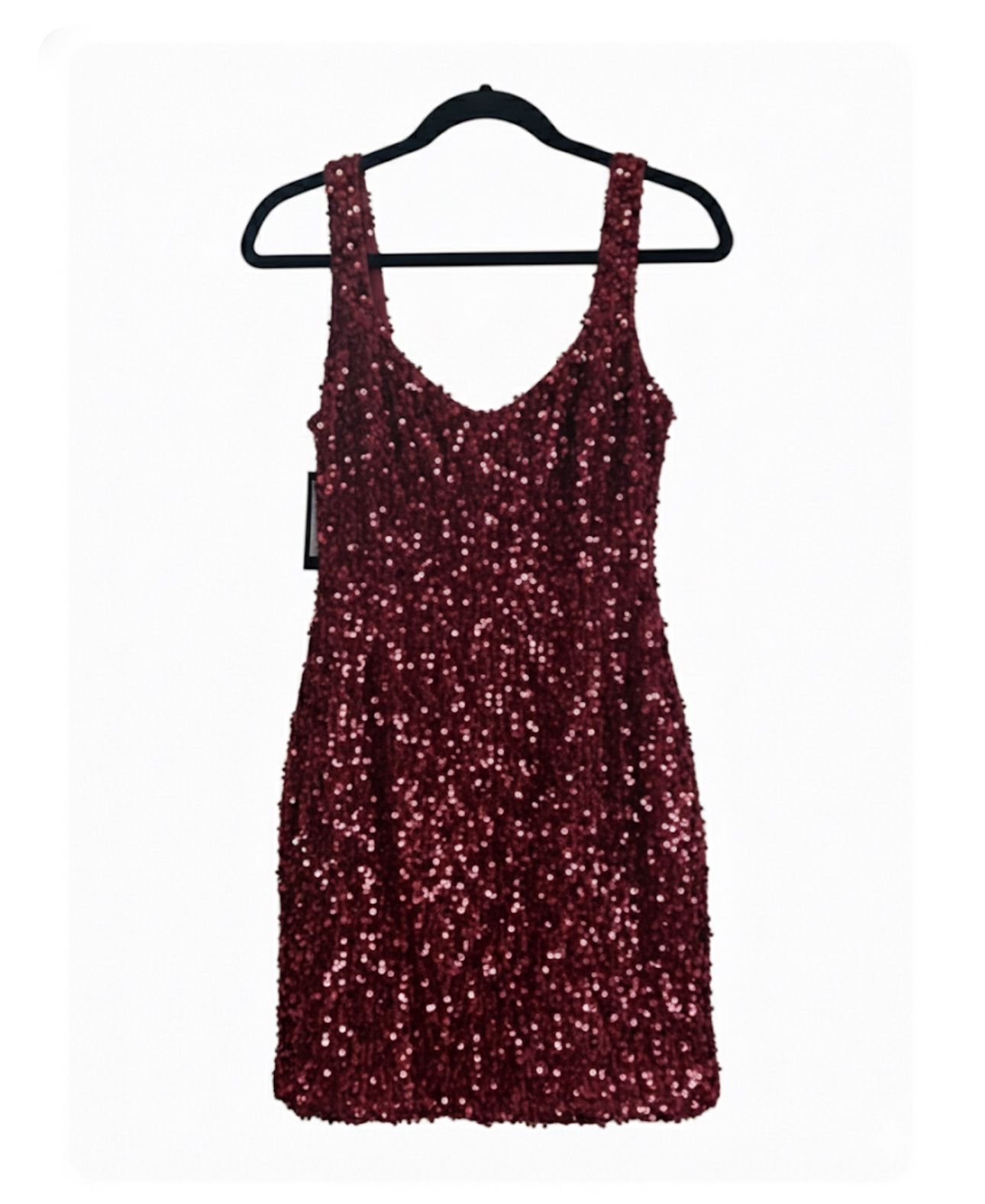 Red sequin dress size small