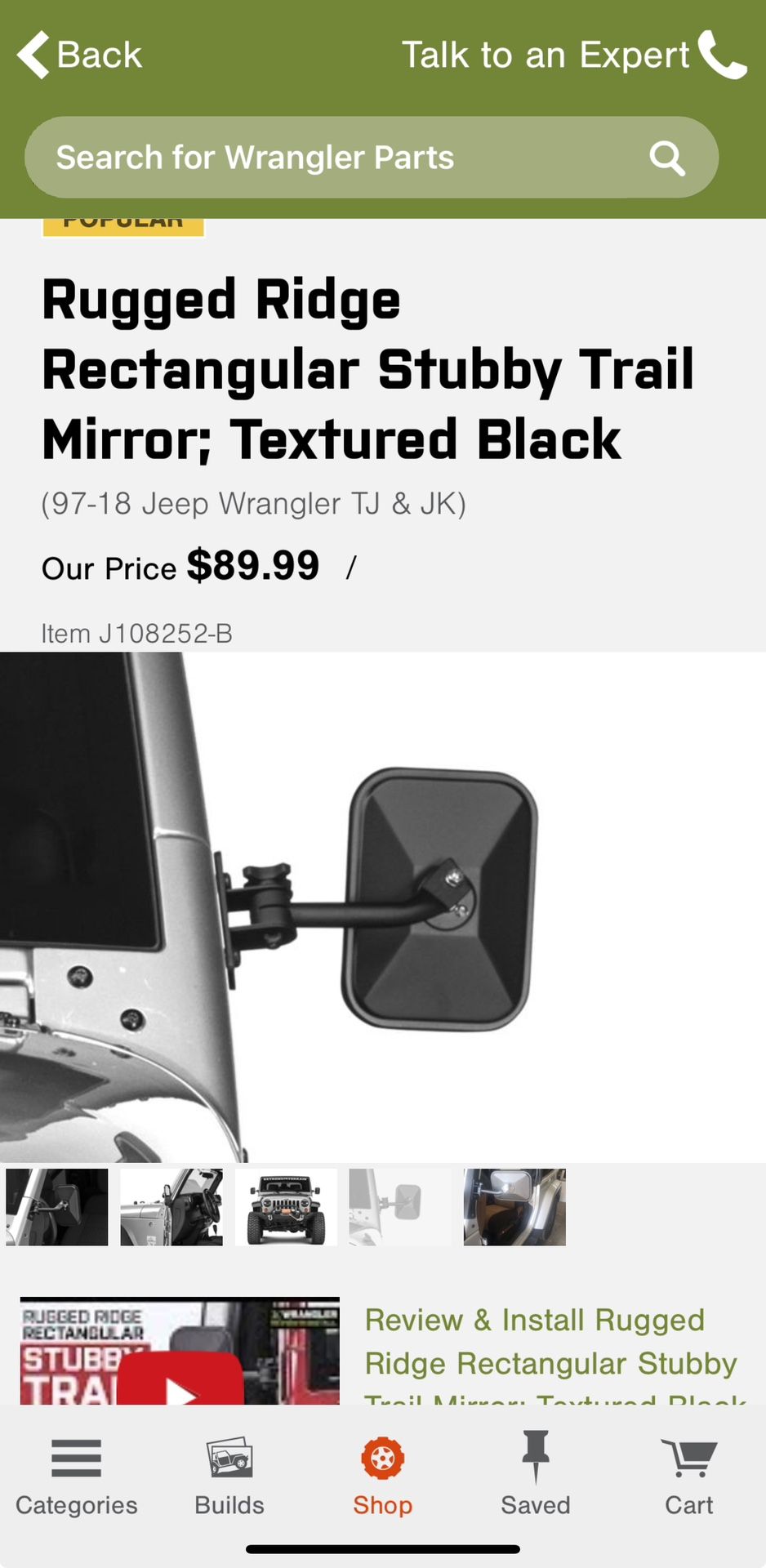 Mirrors For Jeep Wrangler (97-18)