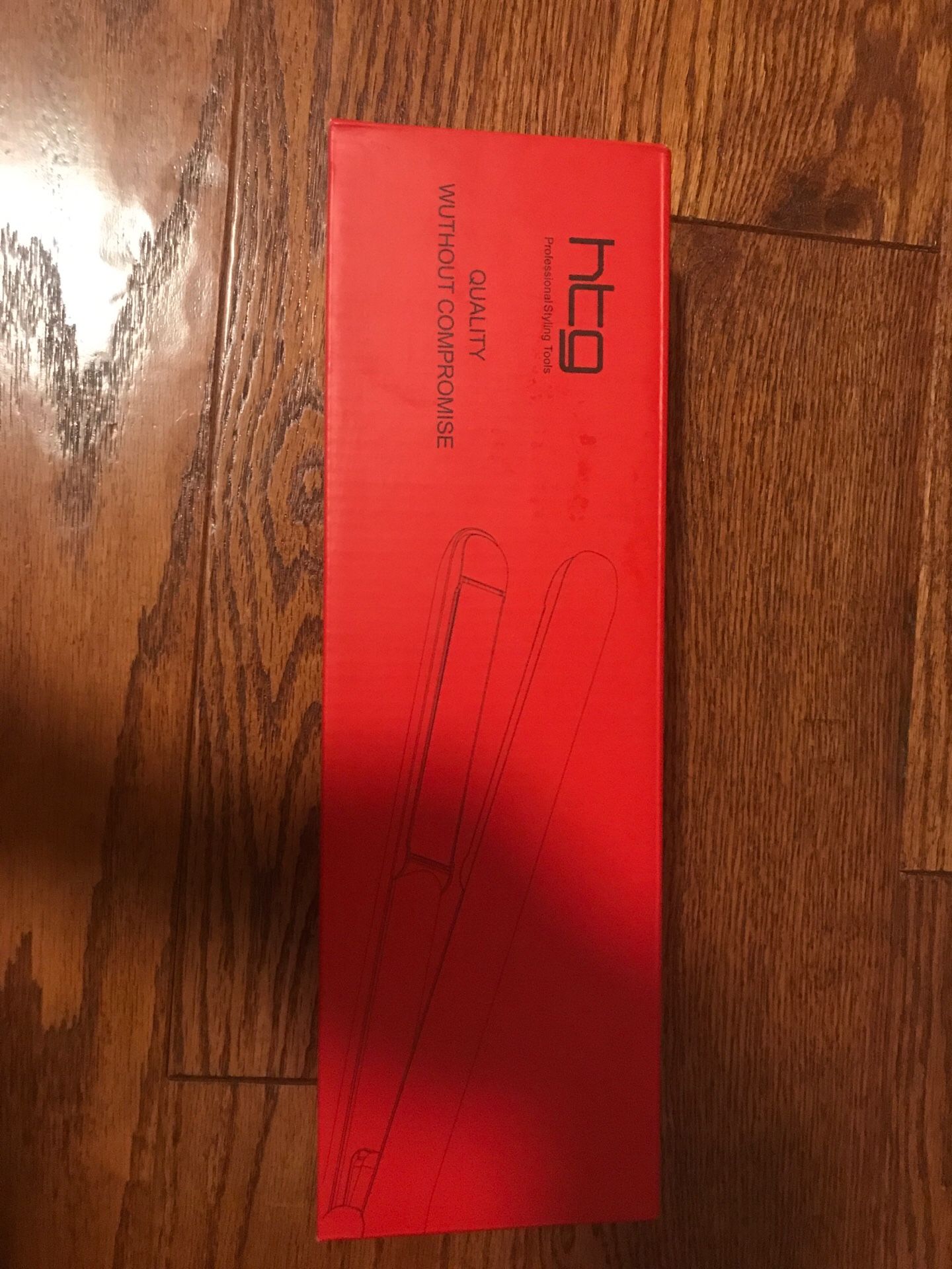 Flat Iron Hair Brush Straightener