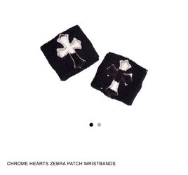Chrome Hearts Zebra Wrist Bands-New with Receipt
