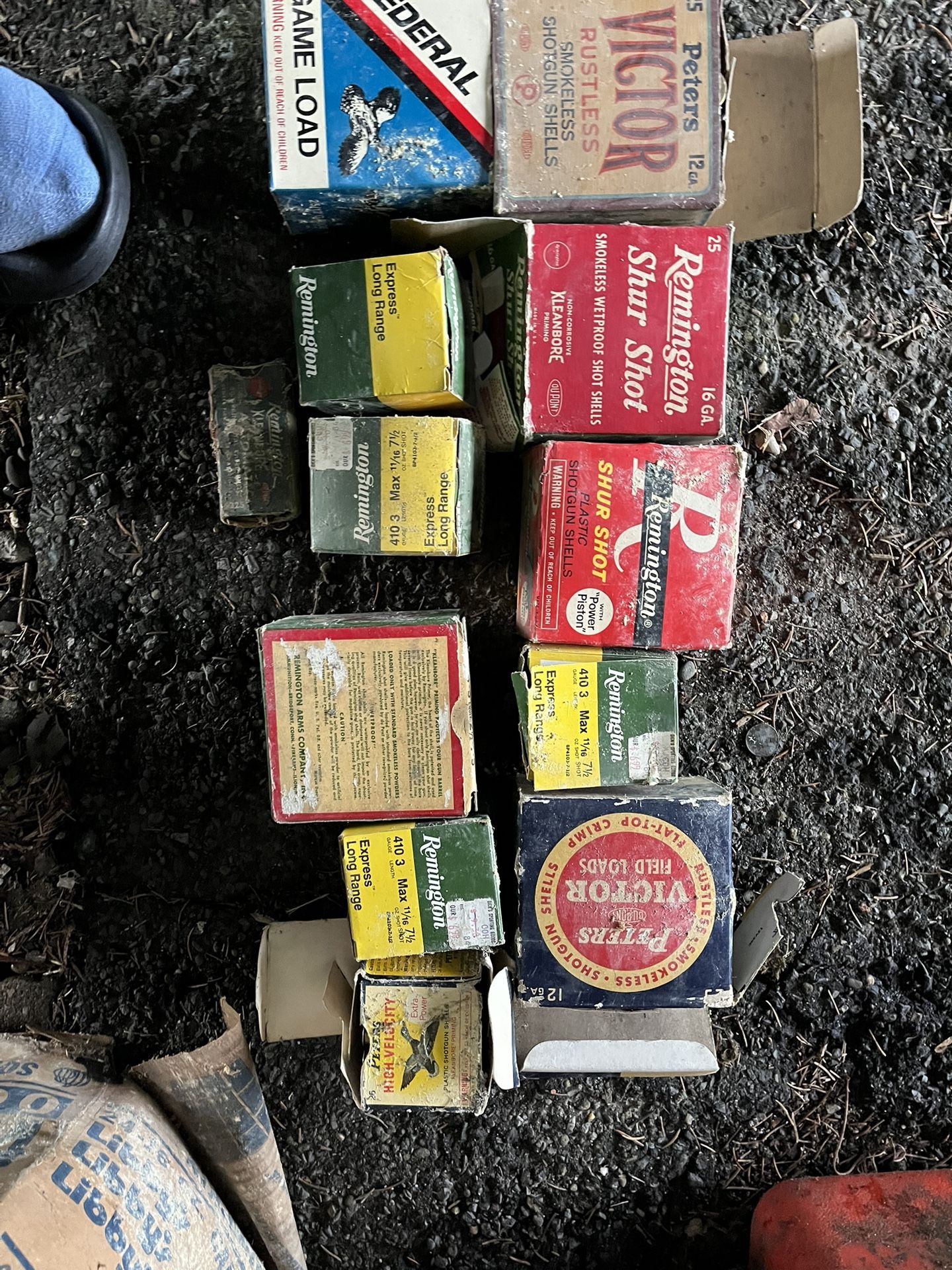 Bunch Of Old Shells Boxes Sat In Basement But Still Good