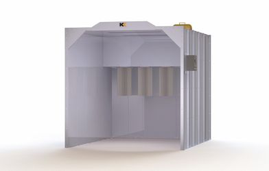 Powder coating booth