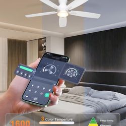 Modern Ceiling Fan w/ LED Light + Remote – Uninstall + Optional Installation