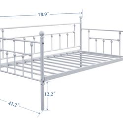 Daybed Frame - White Iron (Twin)