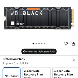 WD_BLACK 1TB SN850 NVMe SSD Solid State Drive with Heatsink - Works with PlayStation