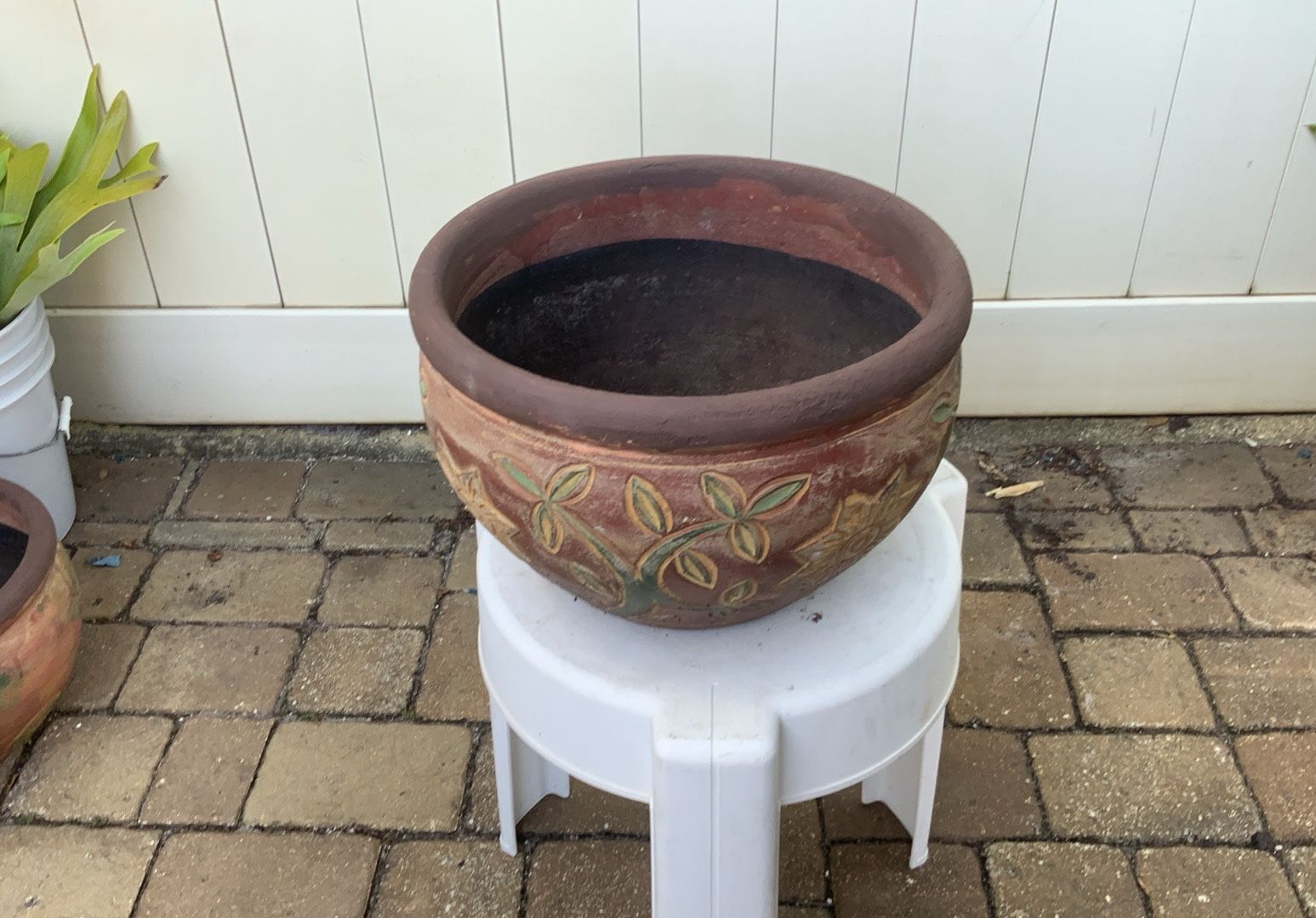 Terra Cotta Flower Pot 10” Tall 15” Wide