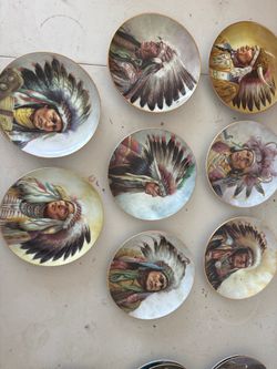 Vintage Native American collector plates   Council of Nations