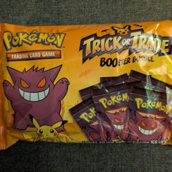 Pokemon Trading Card Games: Trick or Trade BOOster Bundle Halloween treat TCG bundle bag of 40 packs of 3 cards each


