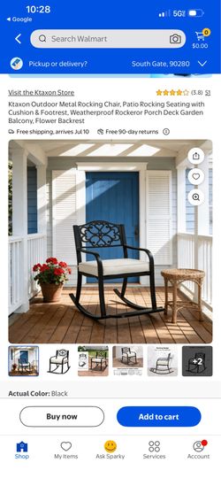 Ktaxon Outdoor Metal Rocking Chair