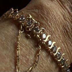 14k Diamond Tennis Bracelet 