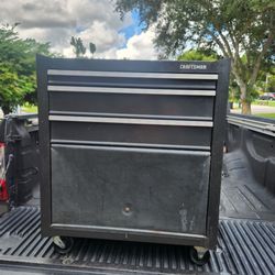 Craftsman , two piece toolbox , nine drawer on casters