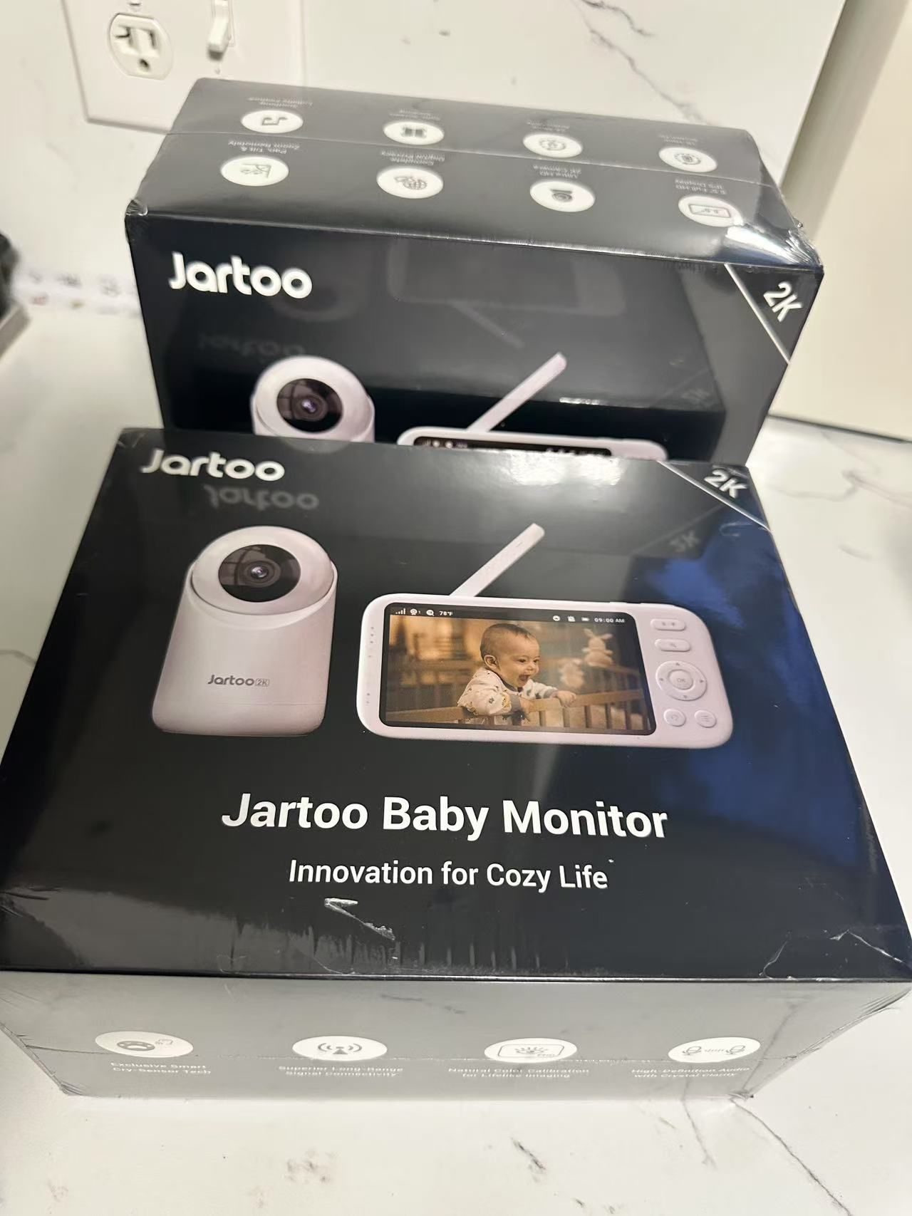 2K Video Baby Monitor with Camera and Audio, 3600ft Long Range - Main Image