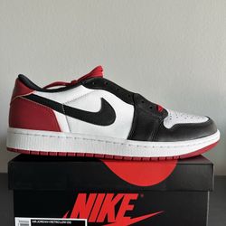 Jordan 1 Low Black Toe - 10.5 M