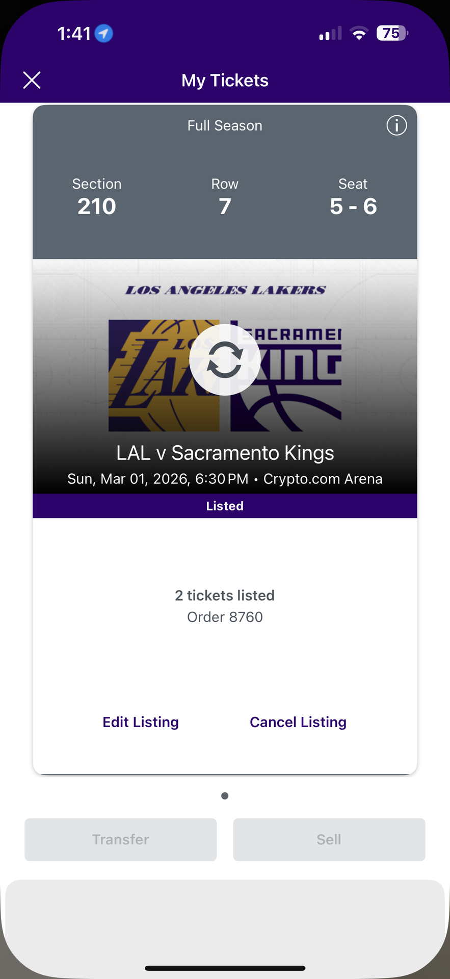 lakers vs kings sunday march 1st