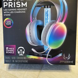 New In Box LED Gaming Headset & Charging Stand 