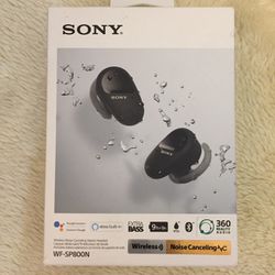 Sony WF-SP800N/BM True Wireless Sports In-Ear Noise Canceling Earbuds - Black