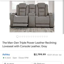 Reclining Loveseat