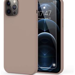 iPhone 12 Pro Max Case with Screen Protector,Soft Liquid Silicone Gel Rubber Bumper Cover,Slim Fit Shockproof Protective Phone Case for iPhone 12 Pro 