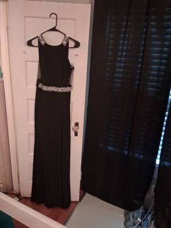 B Darlin Prom Black Dress with Jewels