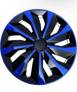 Set of 4  15" Hubcaps Wheel Covers - Hub Caps Wheels Rim Cover - Car Accessories fit Hubcap Standard Steel Rims,Blue,15 inch