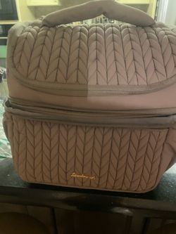 Breast milk cooler and pump accessories carrier UV