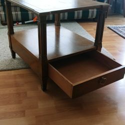 Vintage End Or Side Table with Drawer