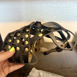 Leather Dog muzzle 