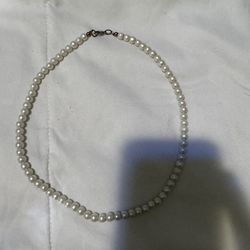 Vintage 16 1/4" Faux Pearl Strand Necklace - SAQ