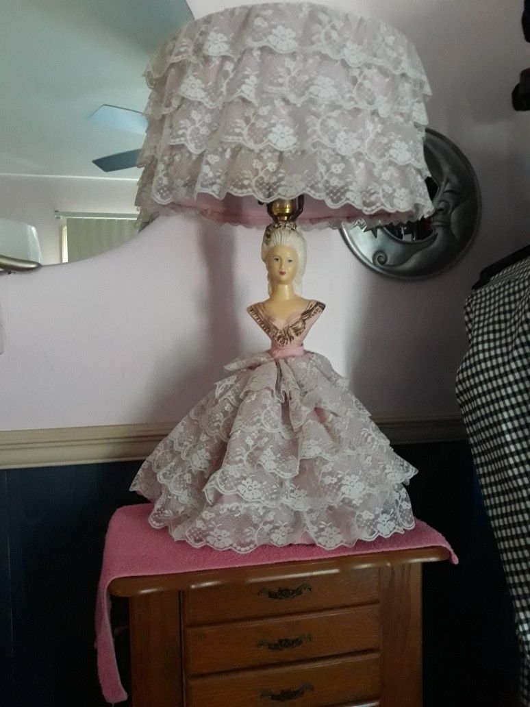 Vintage Doll Lamp