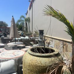 Patio Furniture ,fountains, Pots,