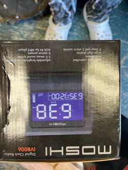 Moshi Voice-Activated Digital Clock Radio (Model IVR006)