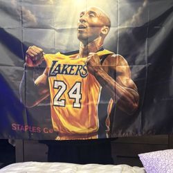 Kobe Lakers Flag 