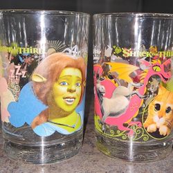 Movie Shrek Theme Water Glasses, Set of Four, Limited Version