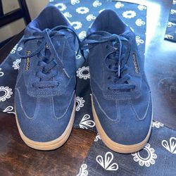 Reebok Navy Suede Low-Top Sneakers