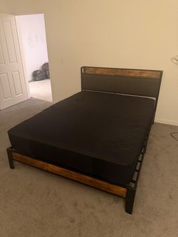 Queen Bedframe and Matress for sale