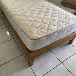 Twin Platform Bed Solid Wood - Good Condition