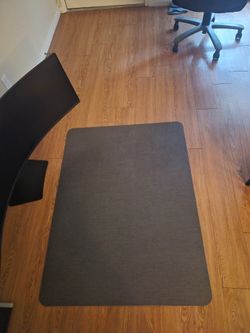 Vinyl office chair mat.