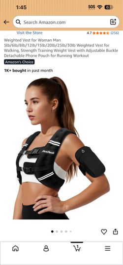 PickPeak Weighted Vest with Phone Pouch