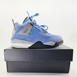 Nike Air Jordan 4 Retro University Blue BQ7669-400 PS Size 11C