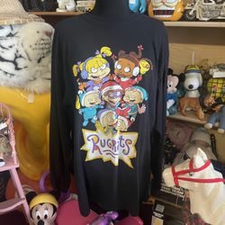 Nickelodeon The Rugrats Winter Wear Long Sleeve Black Shirt 