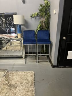 Blue Barstools